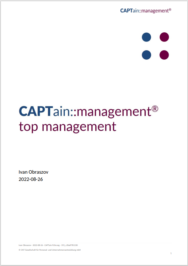 Диагностика: высшее звено руководителей